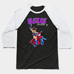 The Black Cat Rides Again! Baseball T-Shirt